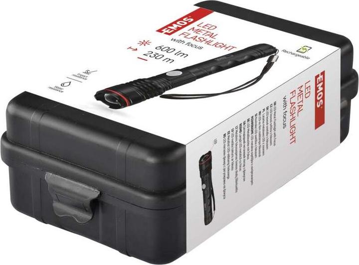 Image du produit Emos Lampe de poche en métal (18.30 cm, 600 lm)