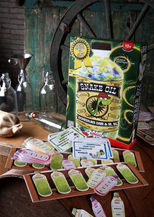 Actual product image Amigo snake oil (German, French, Italian)