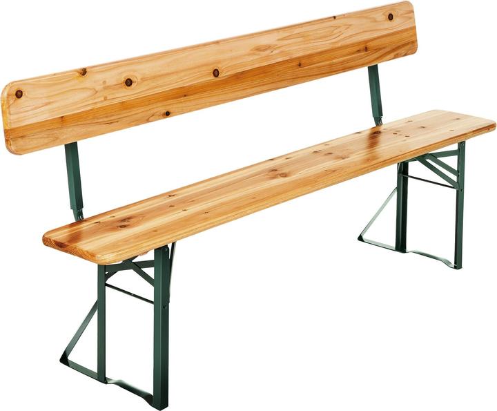 Produktbild tectake Bierzeltgarnitur 3-tlg. mit Lehne (176 cm)