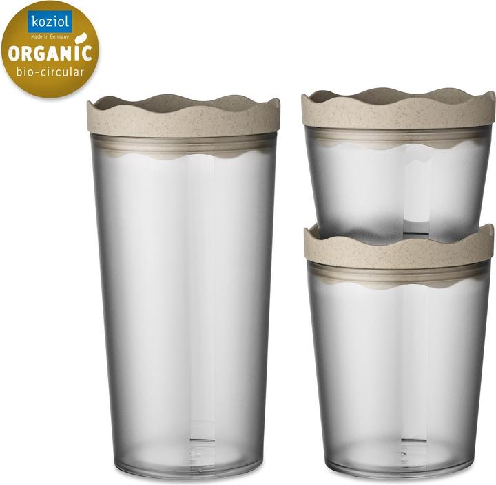 Actual product image Koziol Storage jars set of 3 PRINCE SET OSLO (1 l)
