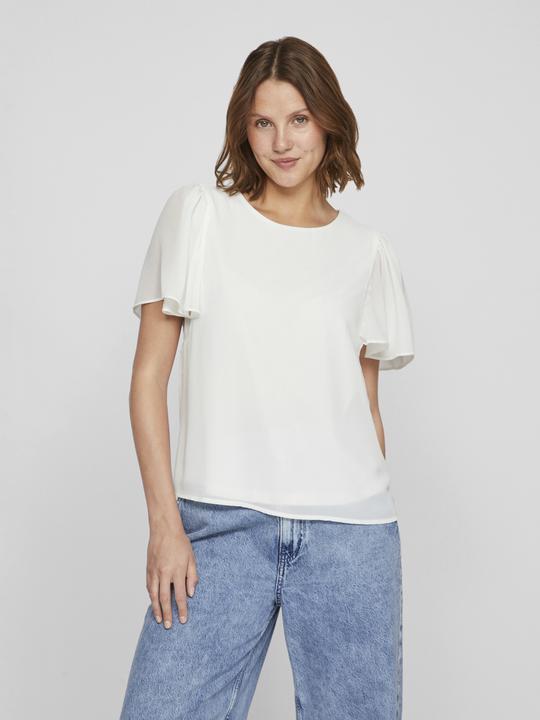 Actual product image Vila Round neck top with short sleeves (40)