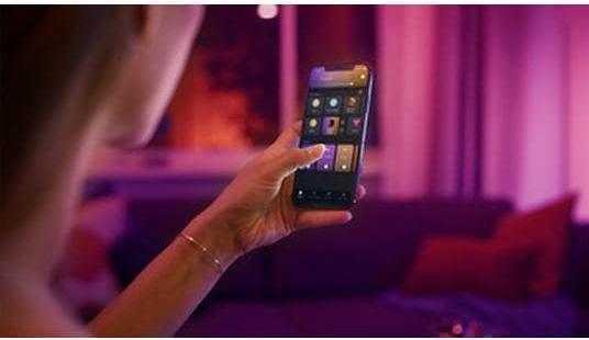 Actual product image Philips Hue White & Color Ambiance BT Starter-Set (E27, 9 W, 1100 lm, 3 x, F)