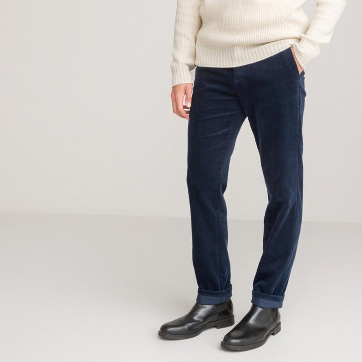 Immagine prodotto La Redoute Collections Pantaloni chino in velluto a coste stretch (46)