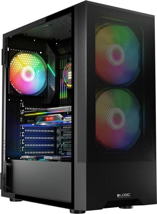Actual product image Logic ARYA ARGB MINIDI USB 3.0 case black (ATX)