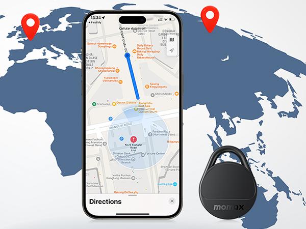 Actual product image Momax Pinpop key finder - Black (iOS)
