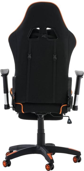 Immagine prodotto CLP Sedia da ufficio da corsa Turbo in tessuto con poggiapiedi, nero/arancio