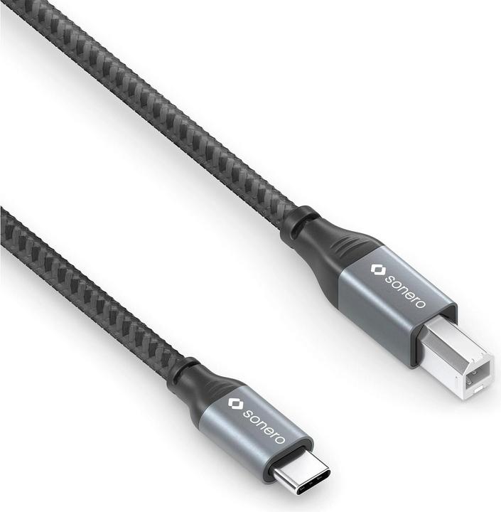 Produktbild Sonero USB 2.0-Kabel USB C - USB B 1 m (1 m, USB 2.0)