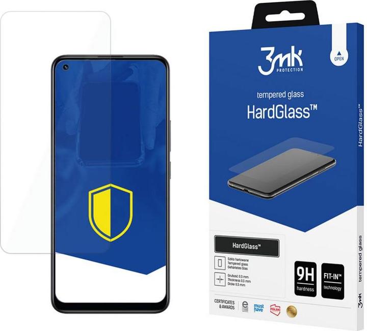 Actual product image 3MK 9H HardGlassâ¢ glass on Realme 8 (1 Piece, realme 8)
