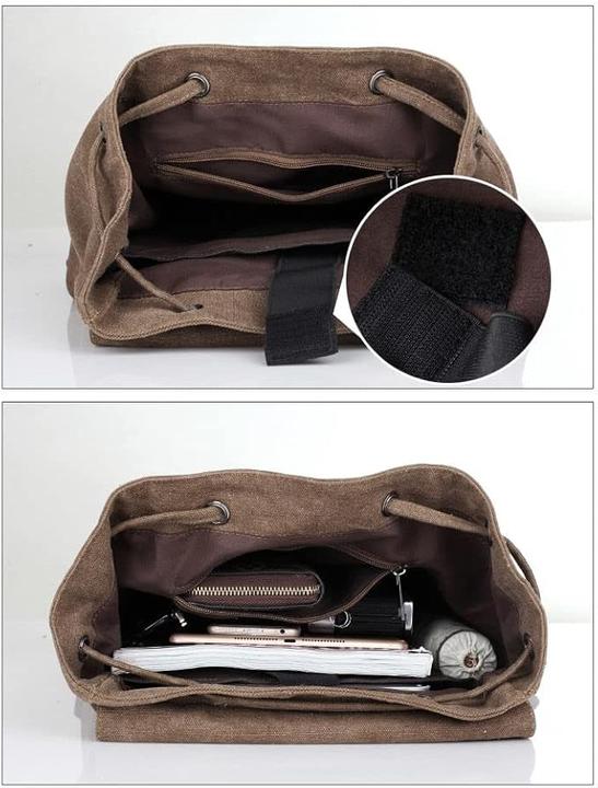 Image du produit Only-Bags.Store Sac à dos tendance à la mode, sac en toile décontracté, sac à dos de voyage de style universitaire