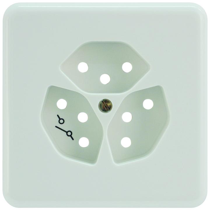 Mica UP cover 3xT13 white separate to 13M6319