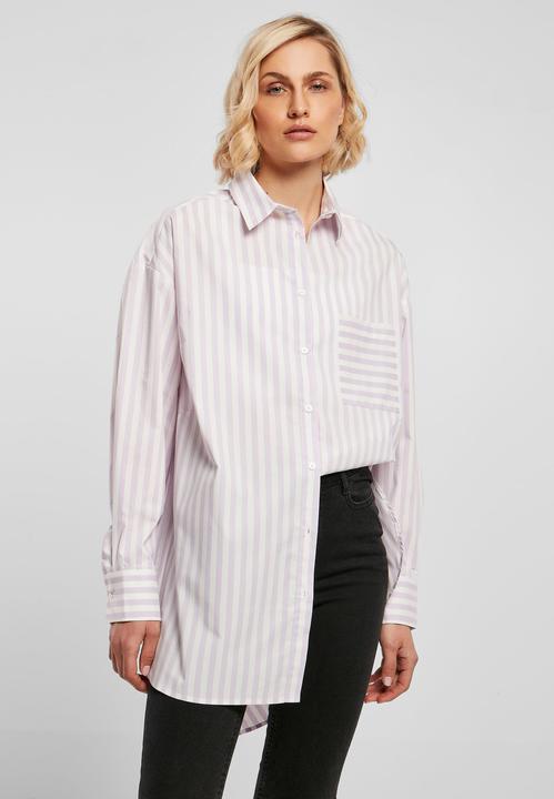 Actual product image Urban Classics Ladies Oversized Stripe Shirt - 17916 (M)