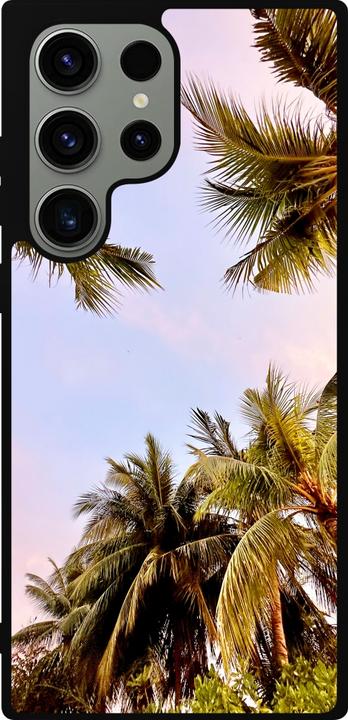 Image du produit PhoneLook Coque Silicone rigide noir Summer 2023 palm tree vibe (Samsung Galaxy S23 Ultra)