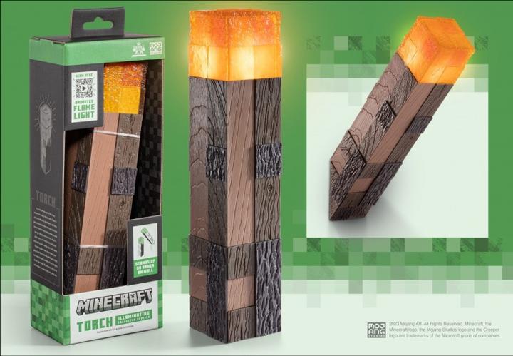Actual product image Noble Collection Dekoleuchte Minecraft Illuminating Torch