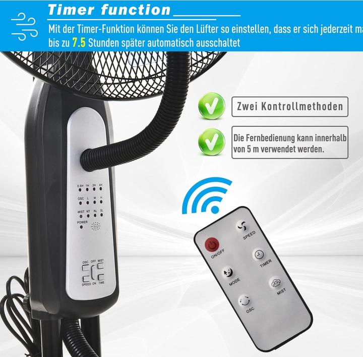 Produktbild Jamb Standventilator mit Zerstäuber