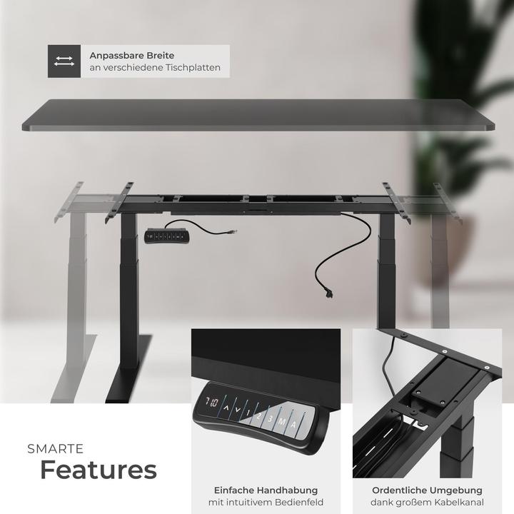 Image du produit tectake Bureau assis debout (piètement)