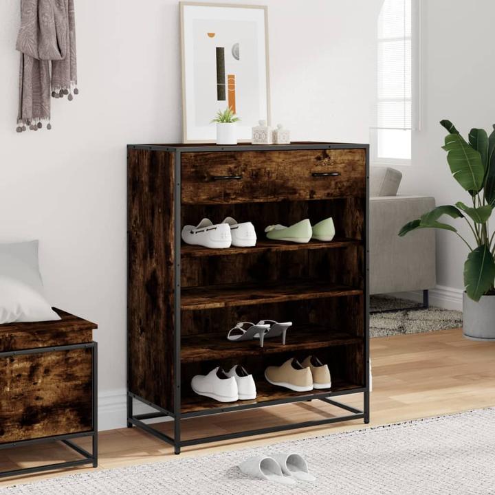 Image du produit VidaXL Armoire à chaussures Étagère à chaussures Rangement pour chaussures Chêne fumé