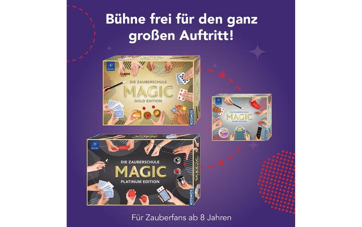 Produktbild Kosmos Zauberkasten Die Zauberschule Magic – Silber Edition