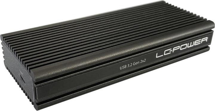 Actual product image LC-Power LC-M2-C-NVME-2X2-RAID USB-C housing for NVMe-M.2 retail (M.2 2280)