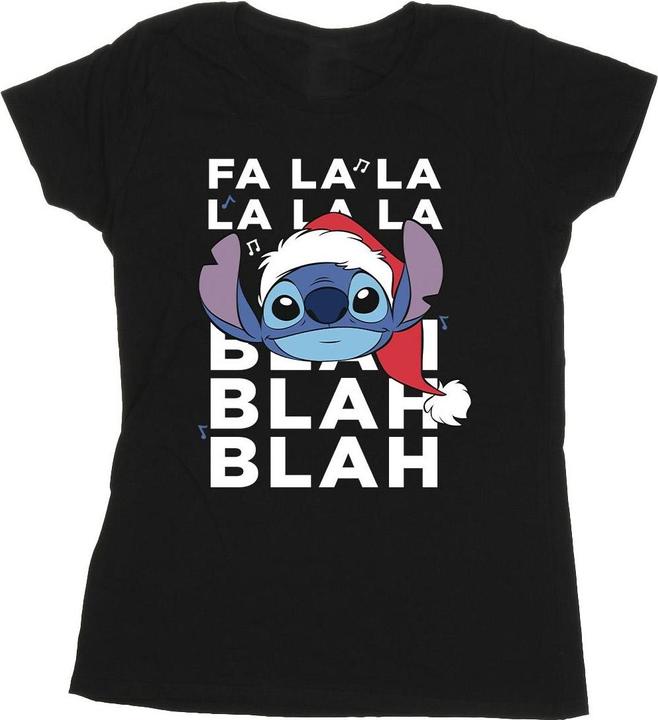 Disney Lilo And Stitch Christmas Blah Blah Blah TShirt (L)