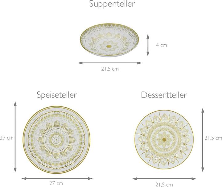 Produktbild CreaTable Mandala (12 x)