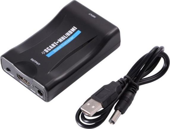 Produktbild Hapena Scart zu HDMI 2451010002 Konverter,720/1080p,USB-powered
