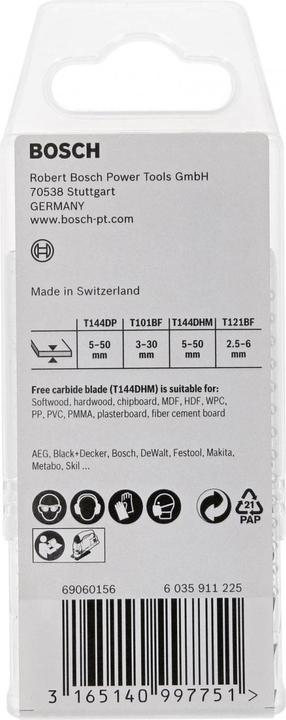 Actual product image Bosch Professional Zubehör 15-piece jigsaw blade set for wood and metal, T-shaft