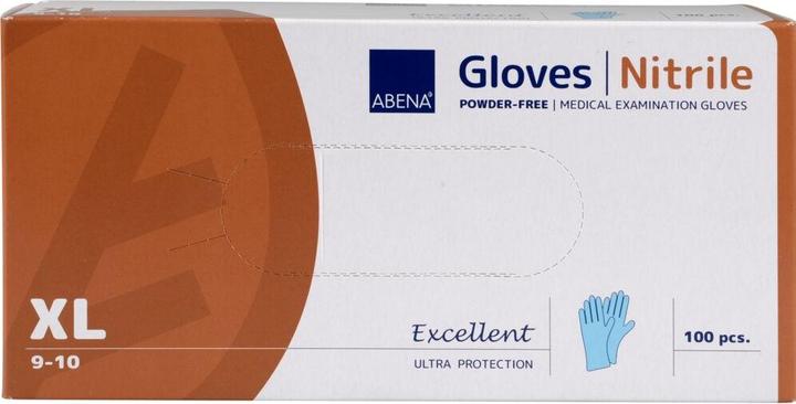 Immagine prodotto Abena Examination gloves, Accelerator-free, Excellent, XL, blue, nitrile, powder free (XL)