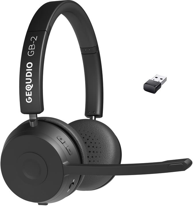 Image du produit Gequdio Casque sans fil Bluetooth GB-2 (sans adaptateur USB) (Sans fil, USB-A)