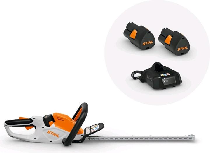 Immagine prodotto Stihl Set tagliasiepi a batteria HSA 40 con 2 batterie AS 2 e caricabatterie AL 1 (Tagliasiepi a batteria)