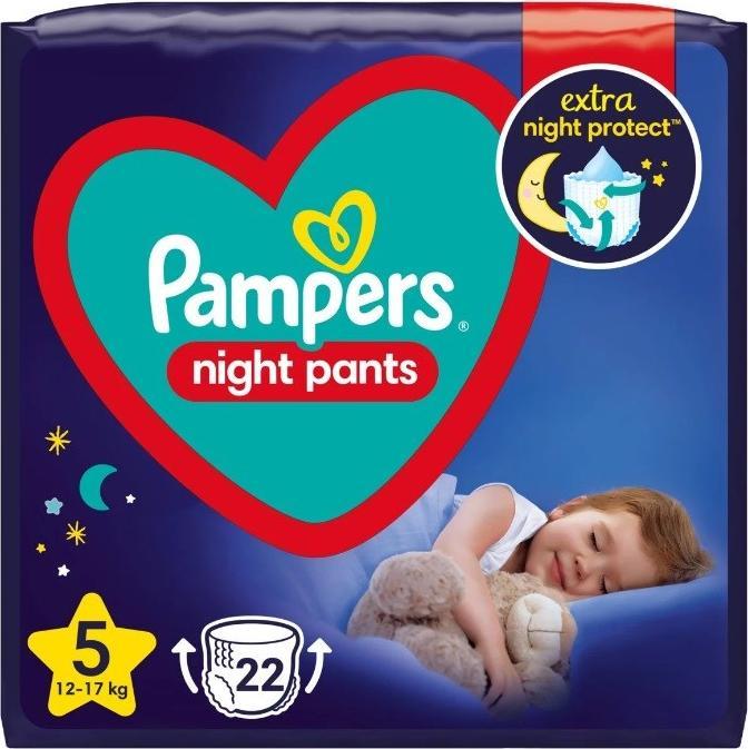Pampers Nachtwindeln-Hosen (Gr. 5, Tragepack, 22 Stück)
