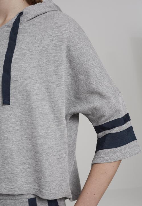 Actual product image Urban Classics Ladies Taped Short Sleeve Hoody (XS)