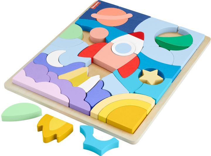 Produktbild Fisher-Price Weltraum Holz-Puzzle (42 Teile)
