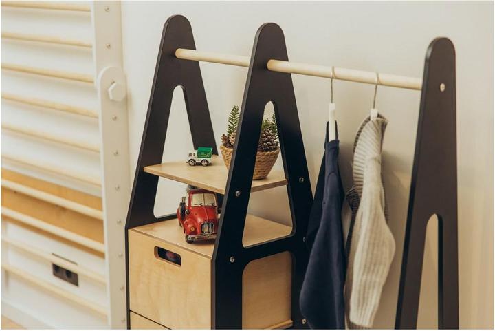 Image du produit Duck Woodworks Porte-manteau pour enfants avec tiroirs