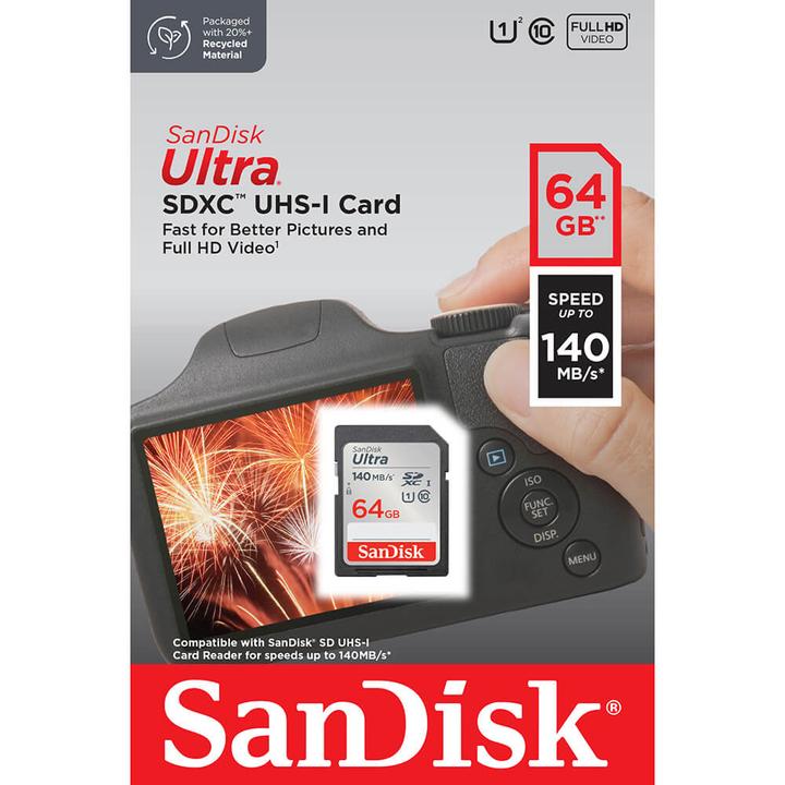 Immagine prodotto SanDisk Ultra (64 GB, SDXC, U1, UHS-I)