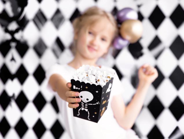 Immagine prodotto Partydeco Sacchetto per popcorn di Halloween motivo scheletro (6 x)