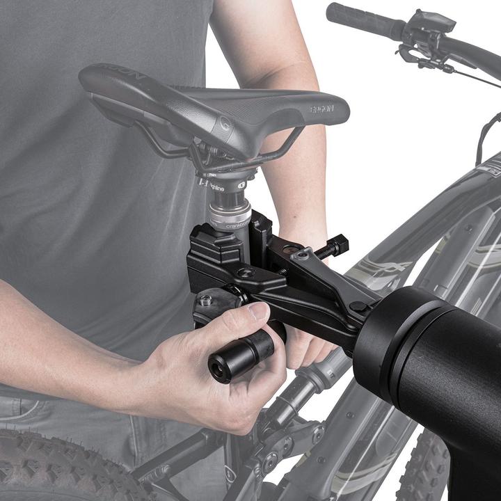 Actual product image Topeak PrepStand eUP PRO assembly stand, with lifting assistant, for EBikes with 4 feet, foldable, up to 30