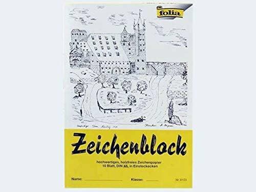 Produktbild Folia 10 Zeichenblock mit Leinenecken DIN A3 (A3, Harter Einband)