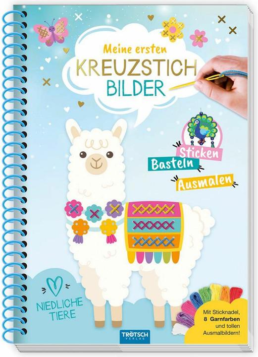 Produktbild Trtsch Bastelbuch Beschftigungsbuch Meine ersten Kreuzstichbilder Niedliche Tiere (Deutsch, Trötsch Verlag GmbH & Co.KG, 2025)