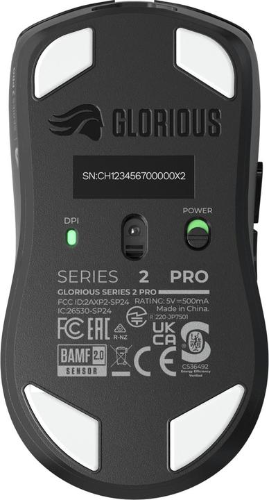 Productafbeelding Glorious Series 2 PRO Wireless Gaming Maus - schwarz (Bedraad, Draadloze)