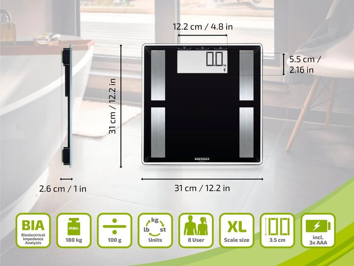 Produktbild Soehnle Shape Sense Connect 50 mit Bluetooth® (180 kg)