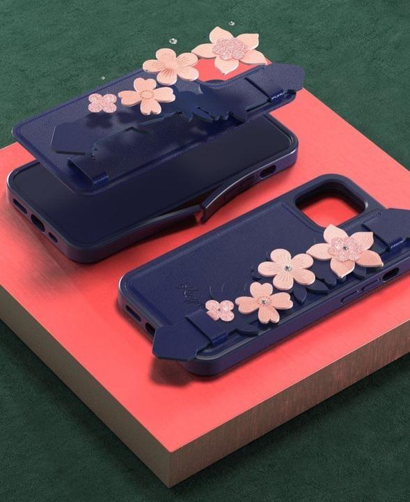 Actual product image Kingxbar Sweet Series case decorated with original Swarovski crystals iPhone 12 Pro Max green (Apple iPhone 12 Pro Max)