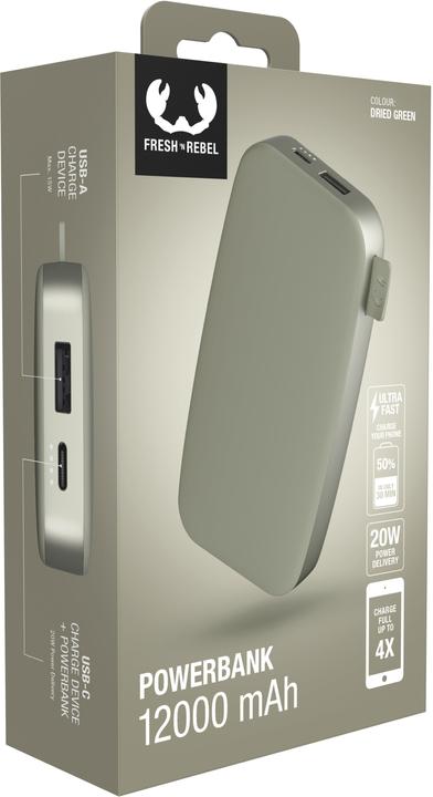 Immagine prodotto Fresh'N Rebel Powerbank (12000 mAh, 20 W, 44400 Wh)