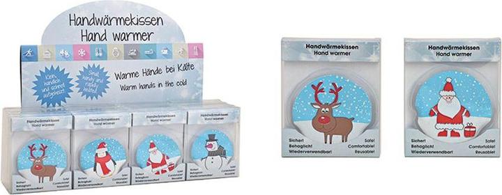 G. Wurm Taschenwärmer Weihnachtsmotiv, Nikolaus, Schneemann, Pinguin, Elch, assortiert
