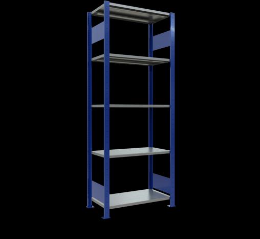 Actual product image Schulte Lagertechnik MULTIplus150 boltless basic shelving system with length ledgers