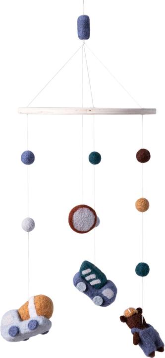 Actual product image Sebra Felt Baby Mobile, Busy Builders