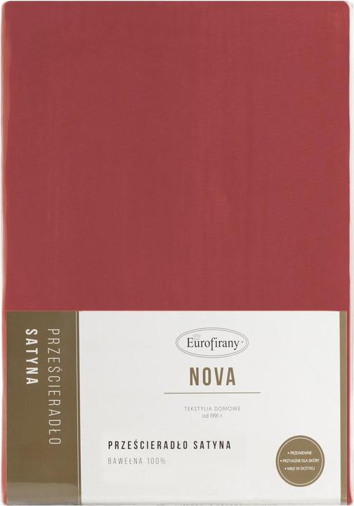 Produktbild Eurofirany Glattes Laken aus Baumwollsatin ohne Gummizug, 180 x 210 cm (180 x 210 cm)