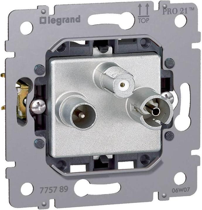 Actual product image Legrand Insert TV-Radio-SAT Single 775789 PRO21 Insert (Plug socket)