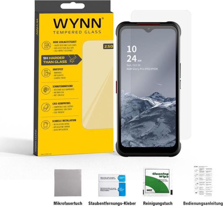 Produktbild Wynn Electronics 2.5D Extra Clear Schutzglas AGM Glory G1 Pro/G1S/G1/SE (1 Stück)