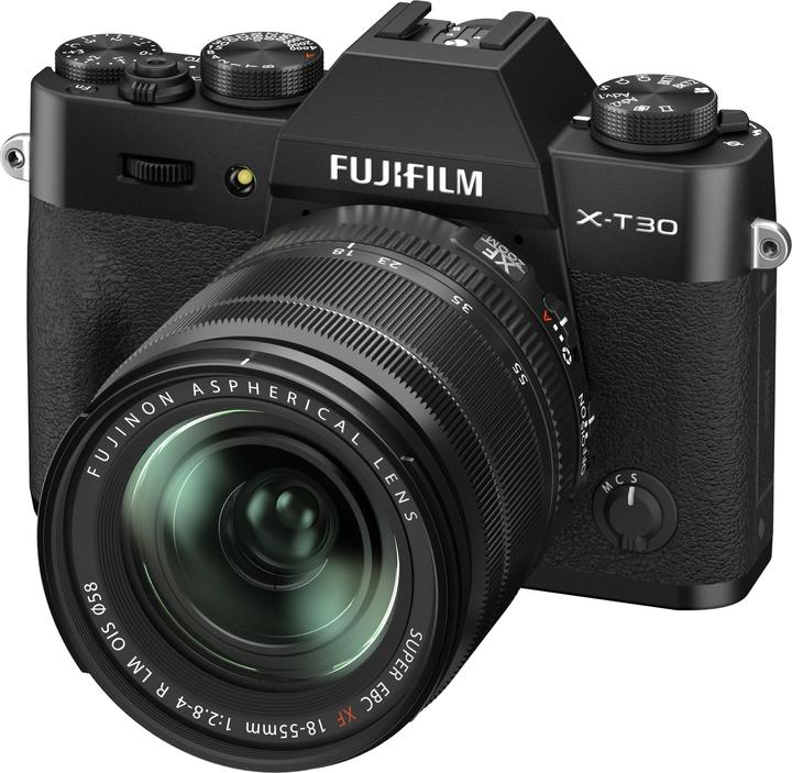 Image du produit Fujifilm X-T30 II + FUJINON XF 18-55mm F2.8-4 R LM OIS (Noir) (18 - 55 mm, 26.10 Mpx, APS-C / DX)