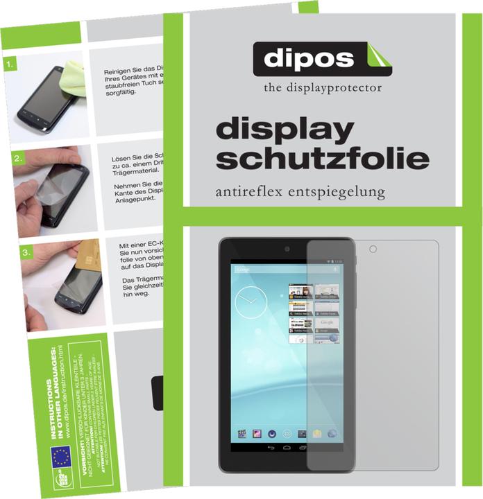 Produktbild Dipos Displayschutzfolie Antireflex (2 Stück, Surftab Breeze 7.0 quad)